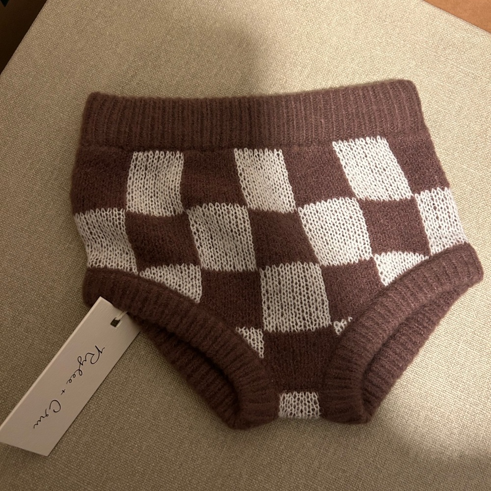 Rylee + Cru Checkered Knit Bloomers
